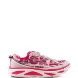 Pink shoes, front view