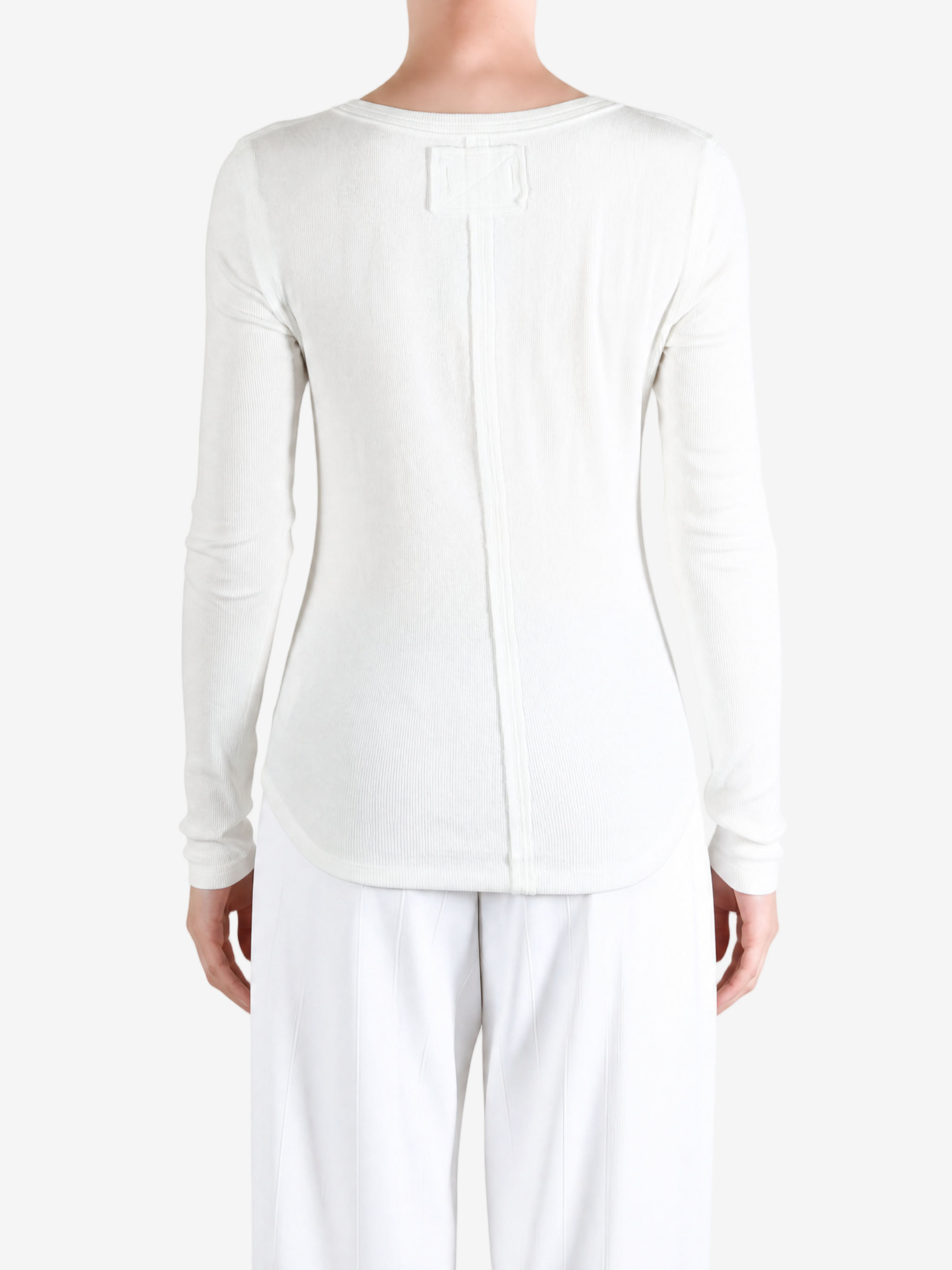 White shirt, full body view