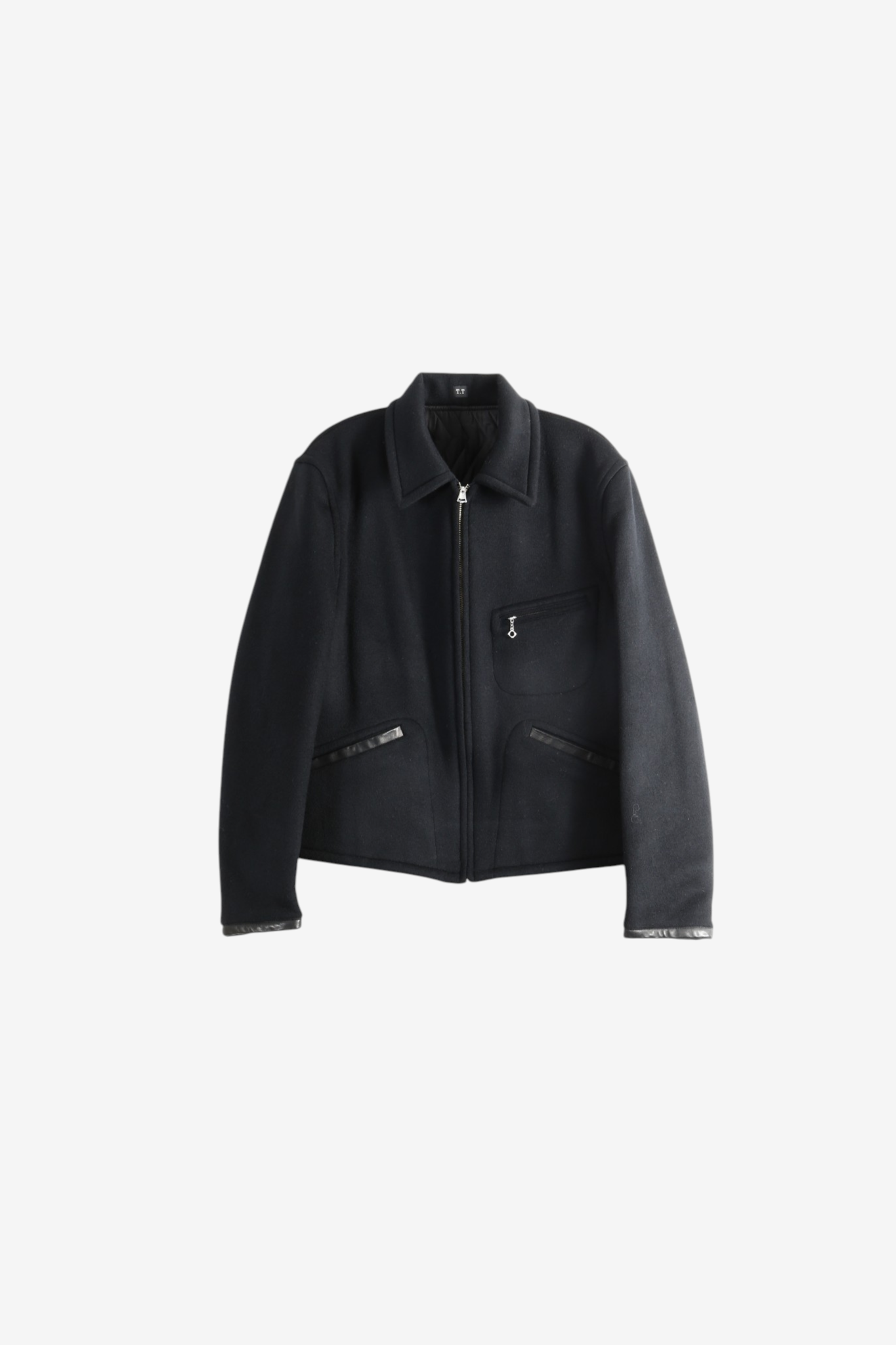 Black jacket, front view