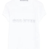 White t-shirt, front view