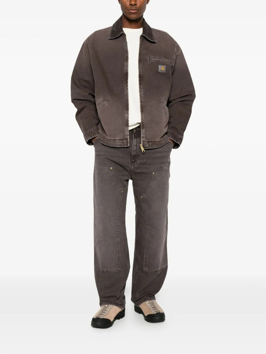 Brown pants, full body view