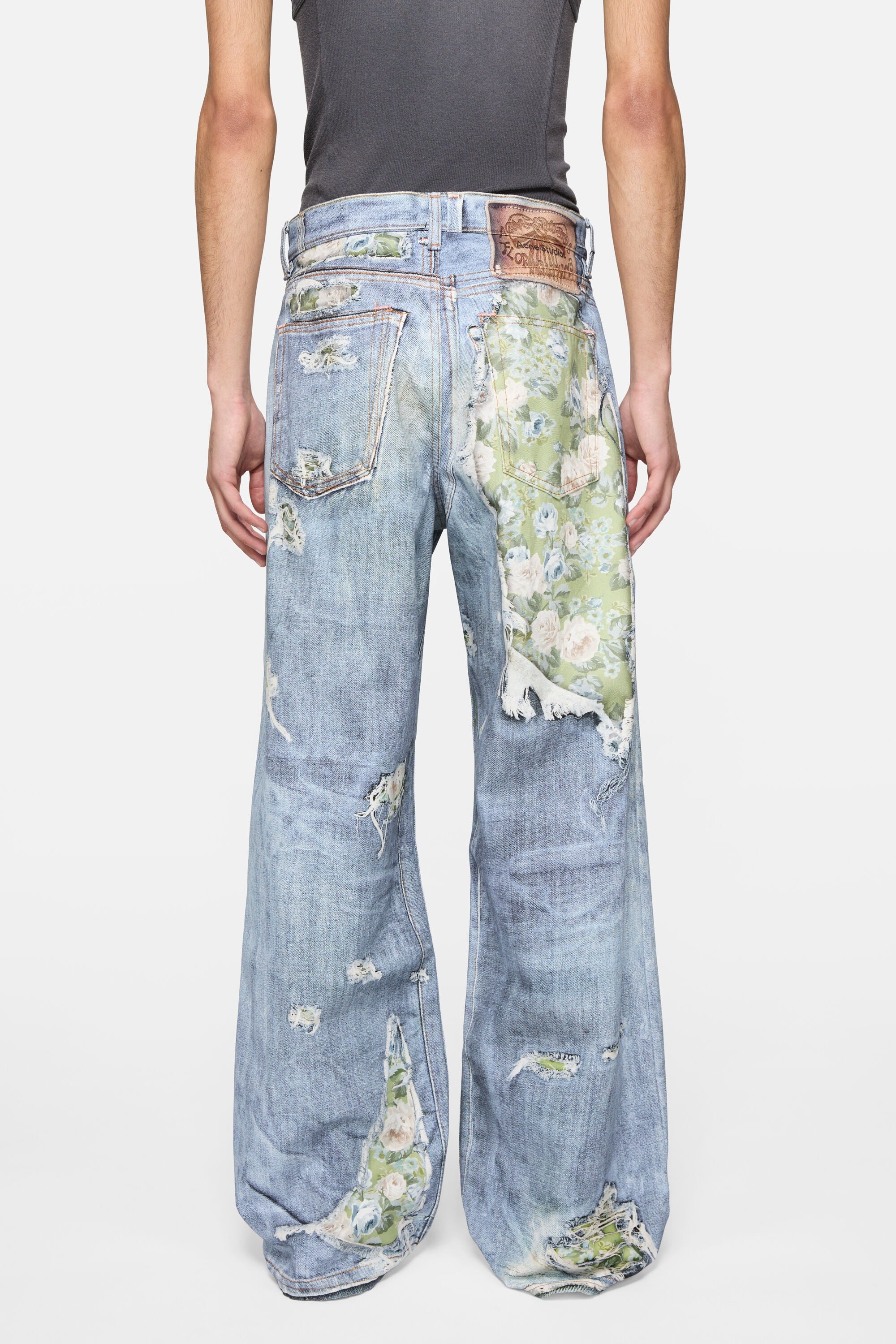 Blue jeans, full body view