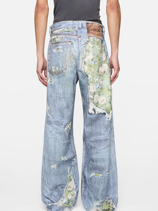 Blue jeans, full body view