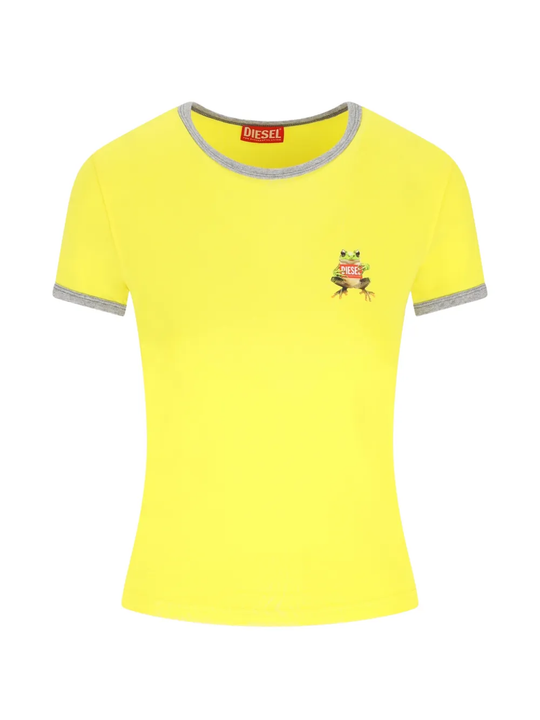 Yellow t-shirts, front view