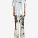 Grey t-shirt, full body view