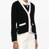 Black knitwear, front view