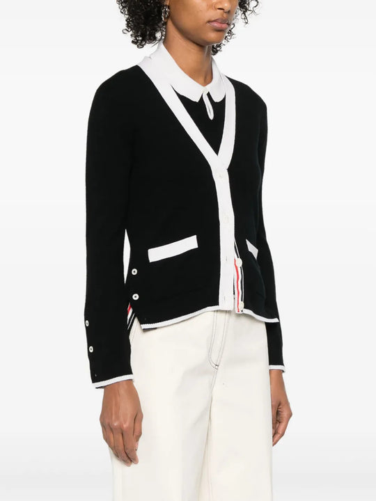 Black knitwear, front view
