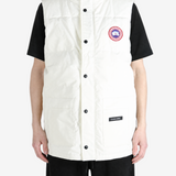 White jacket worn by a person, showing the jacket fit