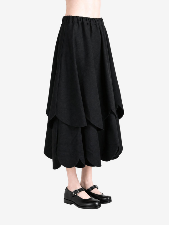 Black skirt, full body view