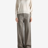 Grey knitwear,full body view