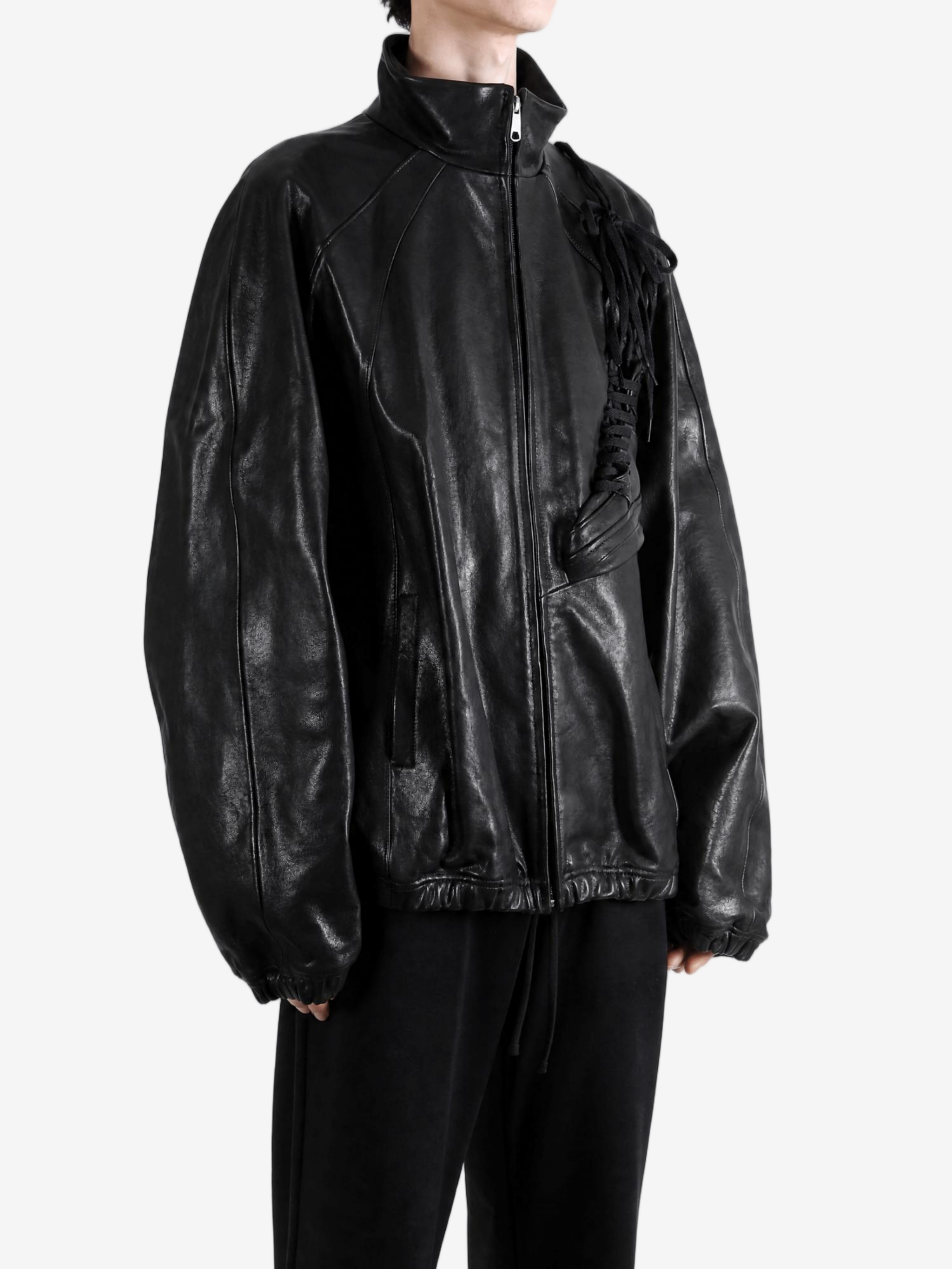 Black jacket, full body view