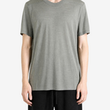 Grey t-shirt, full body view