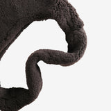 Brown bag, showing texture of the rabbit fur fabric