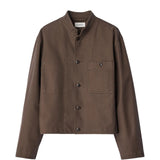 Brown jacket, front view