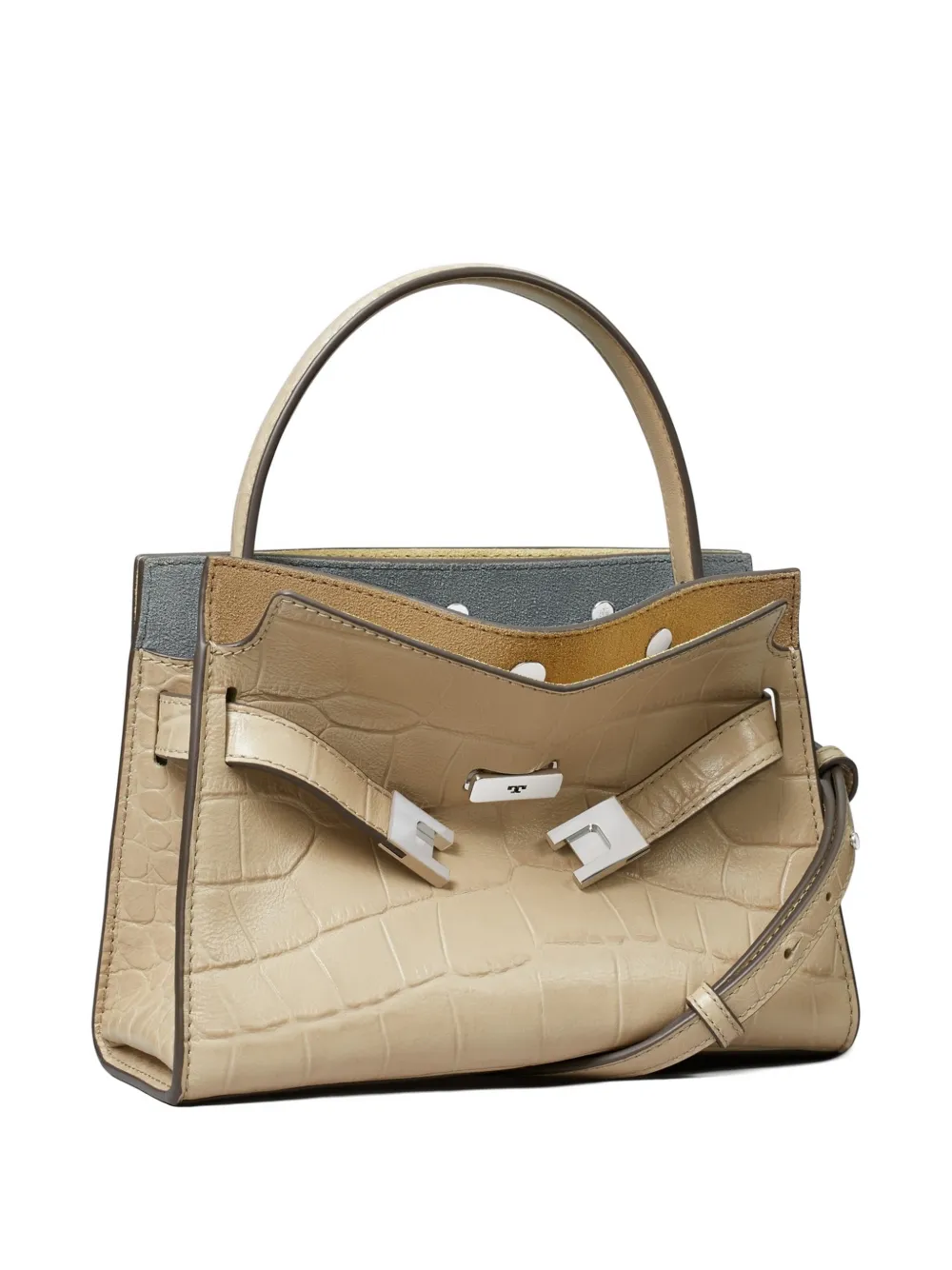 Tan bag, side view