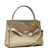 Tan bag, side view