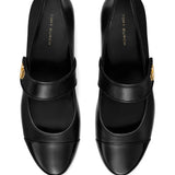 Black shoe, top view
