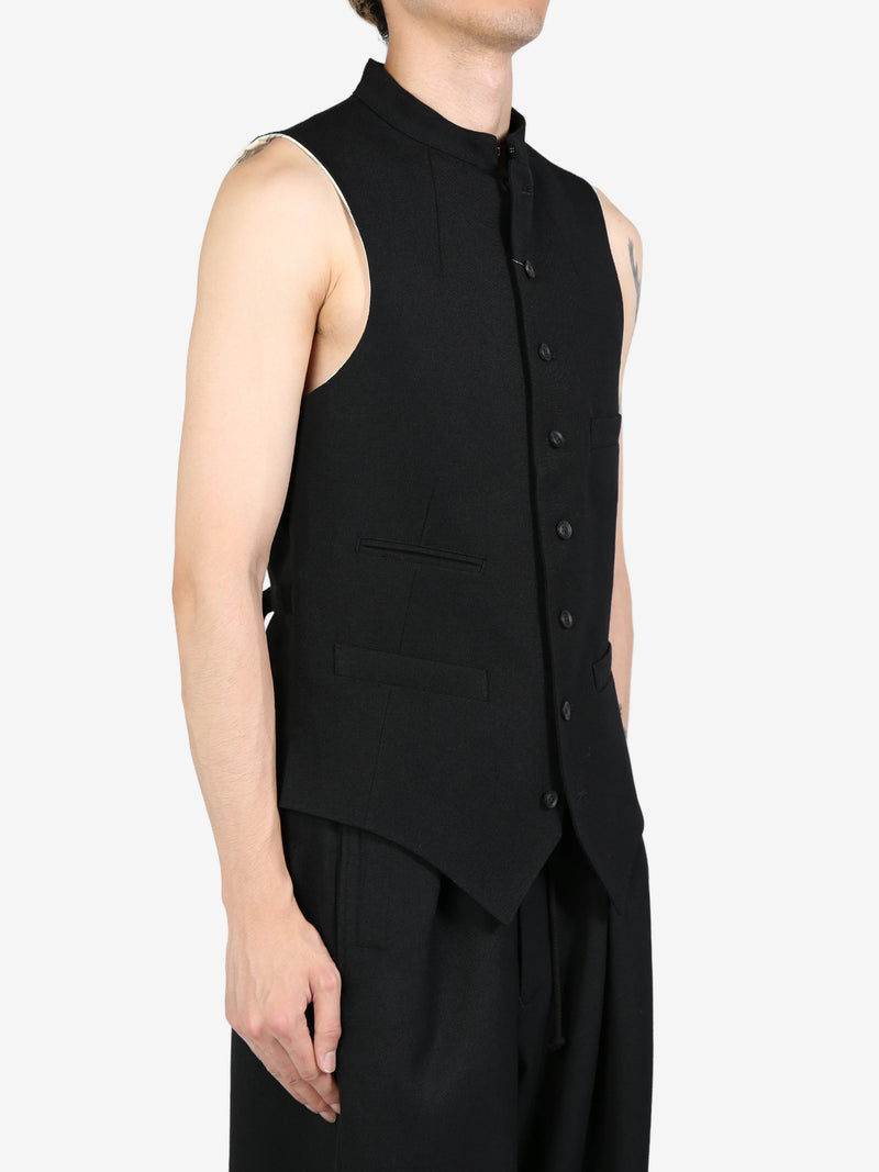 YOHJI YAMAMOTO POUR HOMME - Men A-Stand 8BS Vest