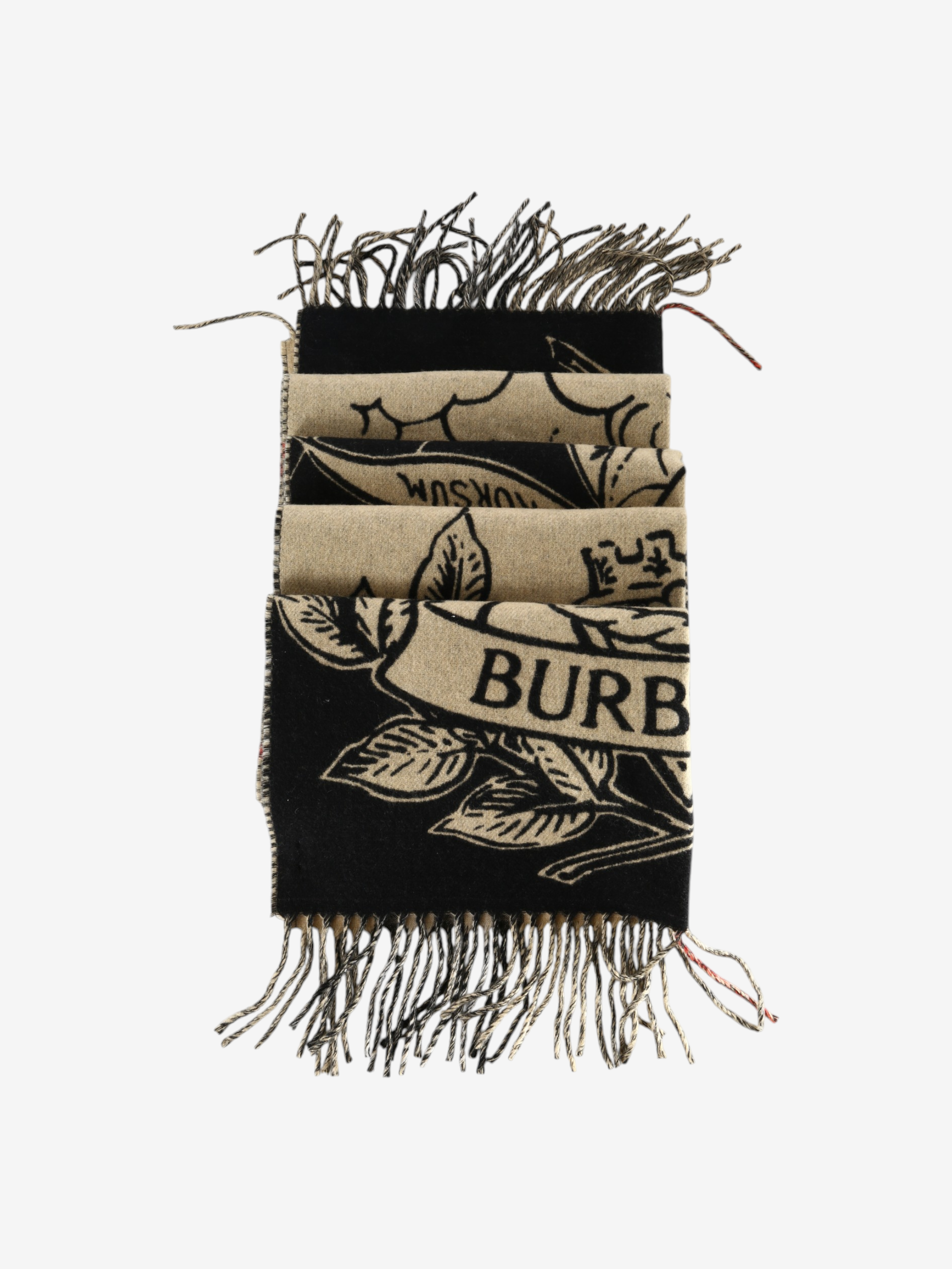 Tan scarf, front view