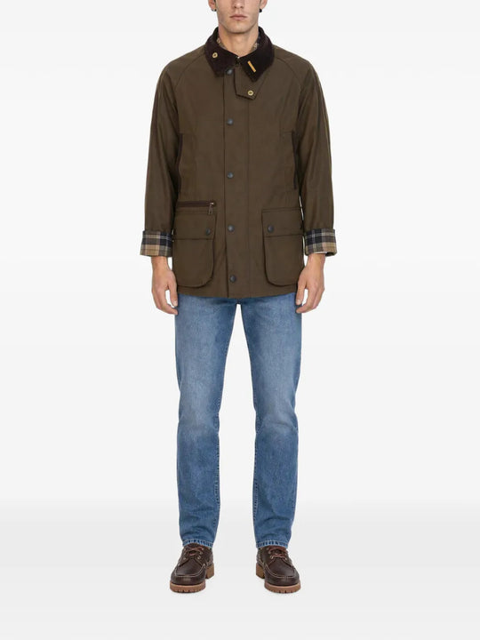 Brown jacket, full body view