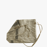 Tan bag, front view
