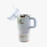 Blue tumbler, front view