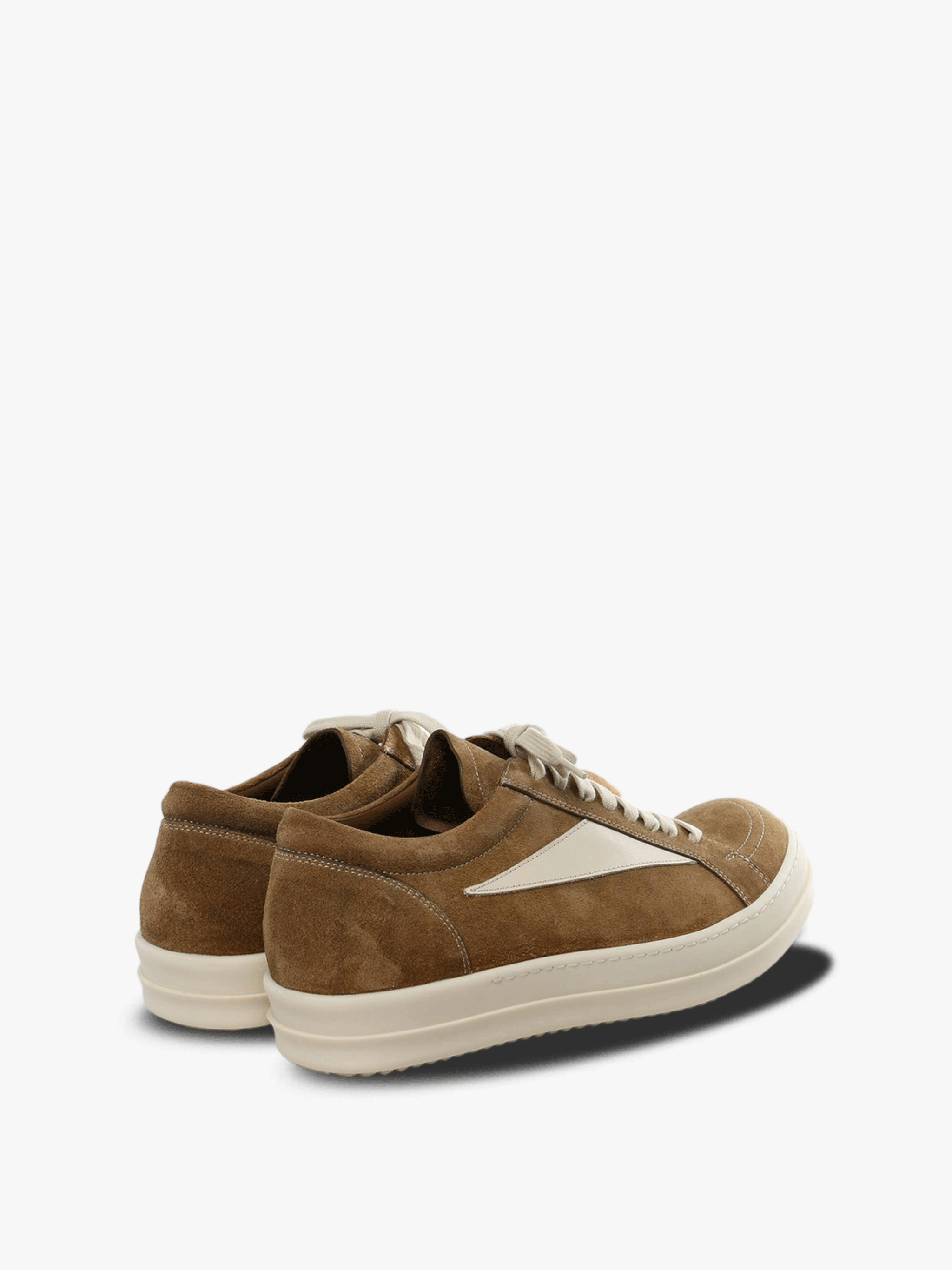 Brown sneakers, side view