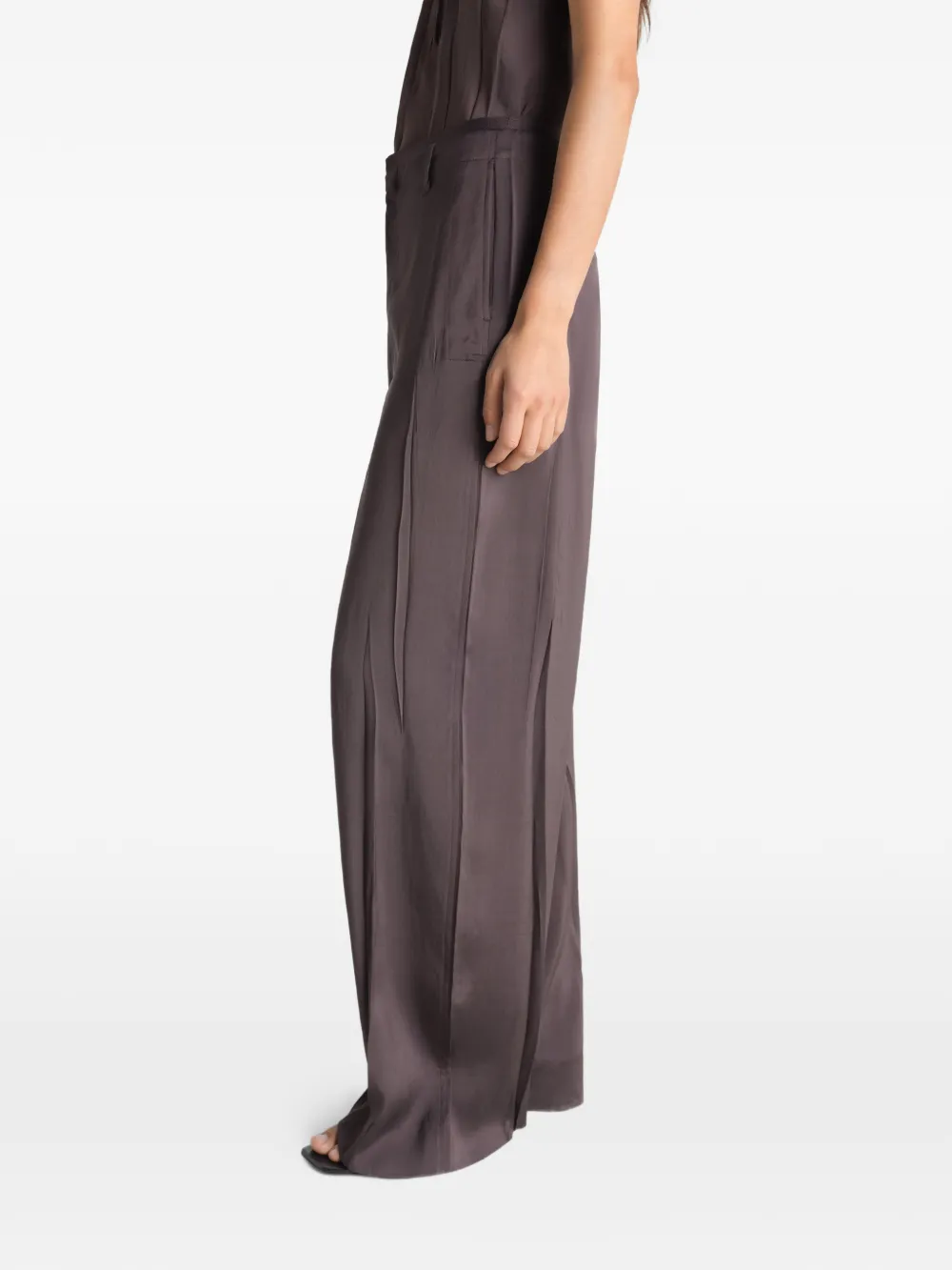 Brown pants, full body view