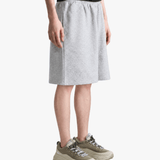 Grey shorts, full body view