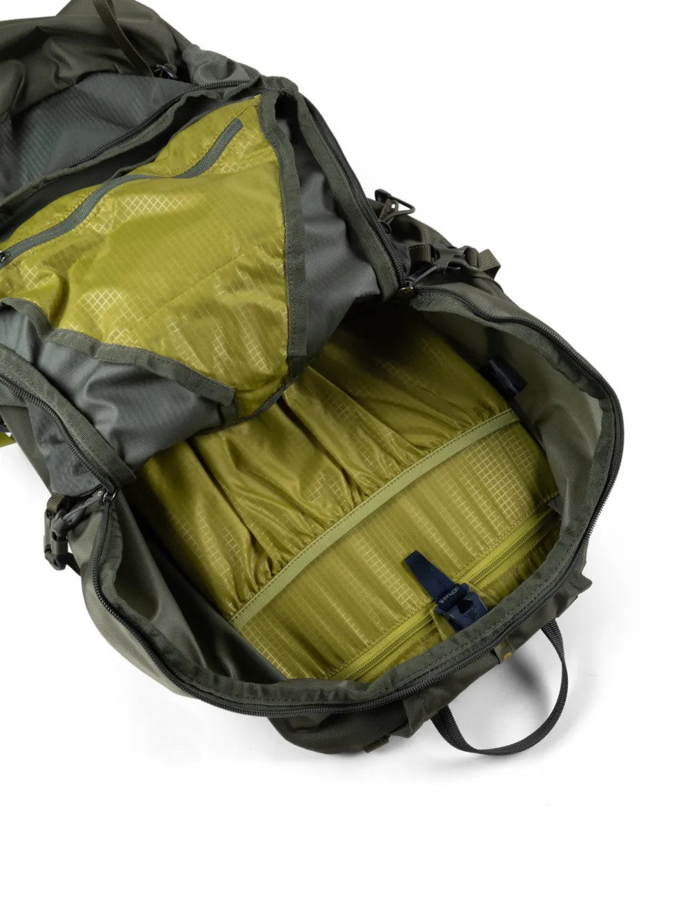 Close up of Green bag, showing detail