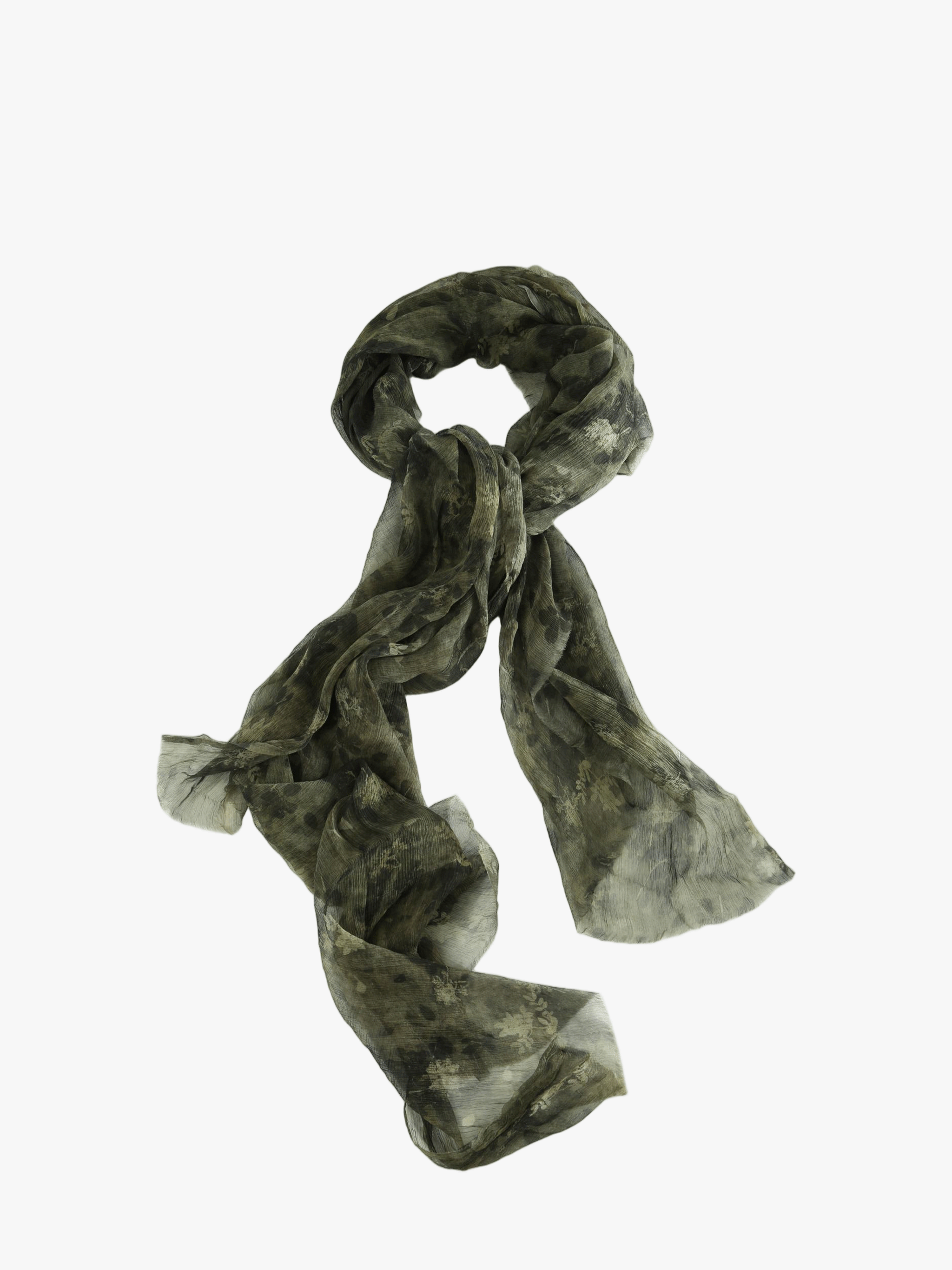Green scarf, front view