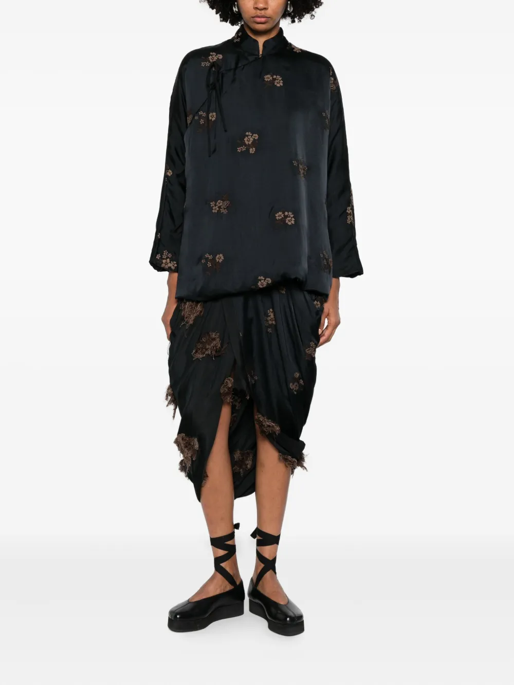 Black jackets, full body view