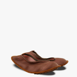 Brown shoes,side view