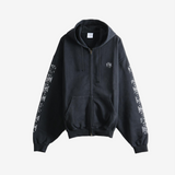 VETEMENTS - Men Biker Cross Sleeves Zip-Up Hoodie