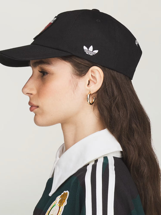 Black hat, side view