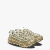 Tan sandals, side view