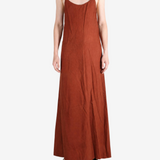 Orange dress, full body view