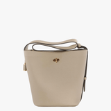 Tan bag, front view