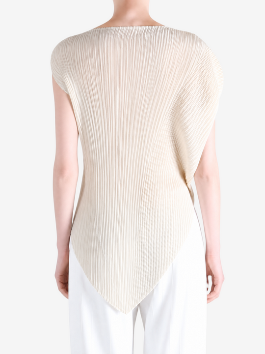 Tan shirt worn by a person, showing the shirt fit