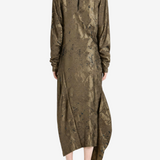 Brown dress, full body view
