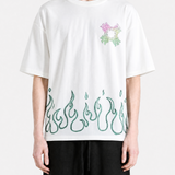 White t-shirt, full body view