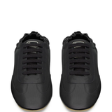 black sneakers,top view