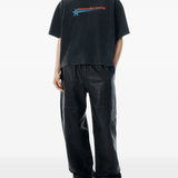 Black shirt, full body view