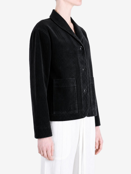 Black jacket, front view