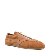 Tan shoes, front view