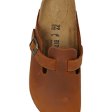 Brown shoes,front view