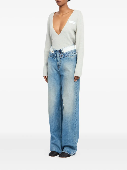 MM6 Maison Margiela - Women 5 Pocket Straight Leg Jean – Atelier MM6 Maison Margiela - Women 5 Pocket Straight Leg Jean – Atelier