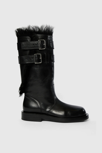 ANN DEMEULEMEESTER - Women Milan Soft Biker Boots