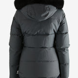 Black jackets worn by a person, showing the jackets fit