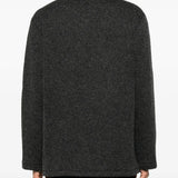 Grey knitwear, full body view